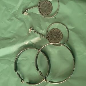 Elegant  Hoop Earrings Set